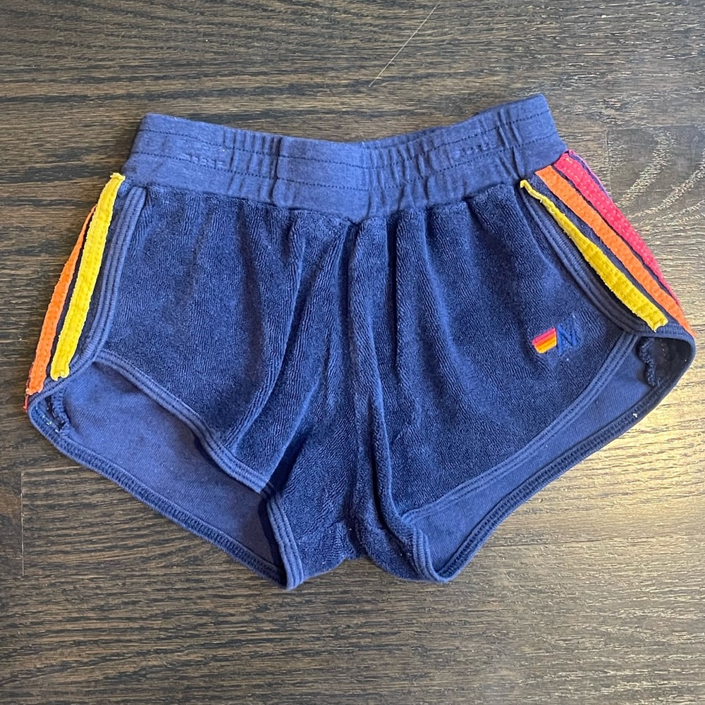 Aviator Nation - Girls Terry Cloth Shorts - Size 8